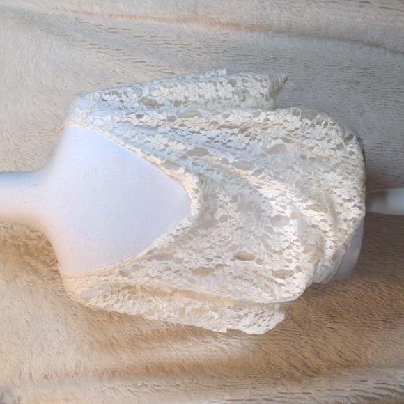 NWT LACE Stretch Boho Lace Festival Top - Picture 5 of 11